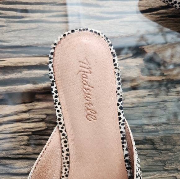 Womens leopard print mules, size 8.5 - Picture 3 of 4